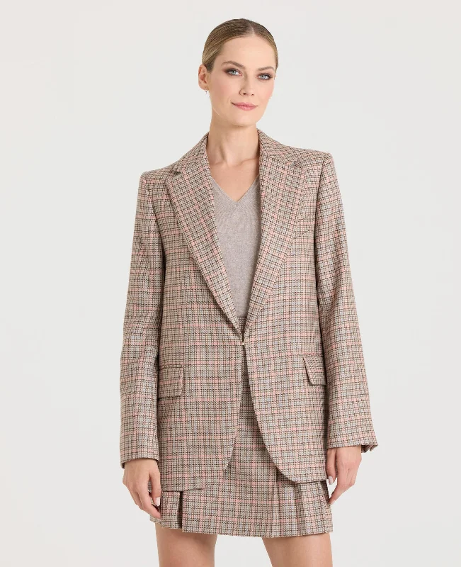 Ralley Single Breasted Check Jacket