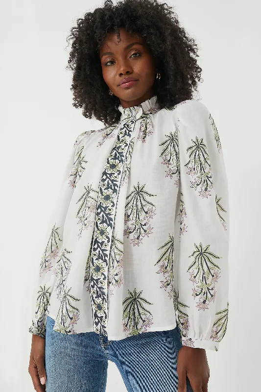 White Winter Lily Annabel Shirt