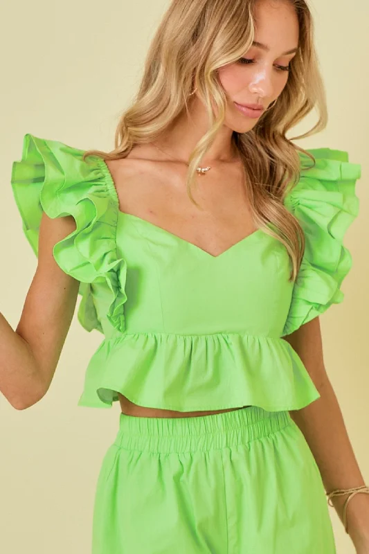 Double Trouble Ruffle Blouse