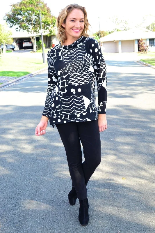 Dotty Do Little Long Sleeve Fleece Tunic Top