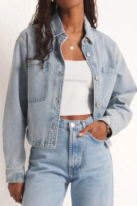 Z Supply: Cropped Denim Jacket