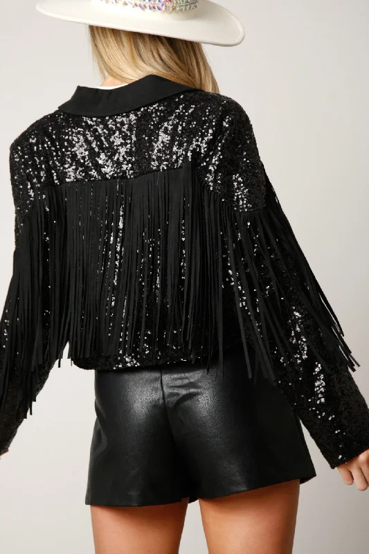 Talk of the Town Fringe Jacket