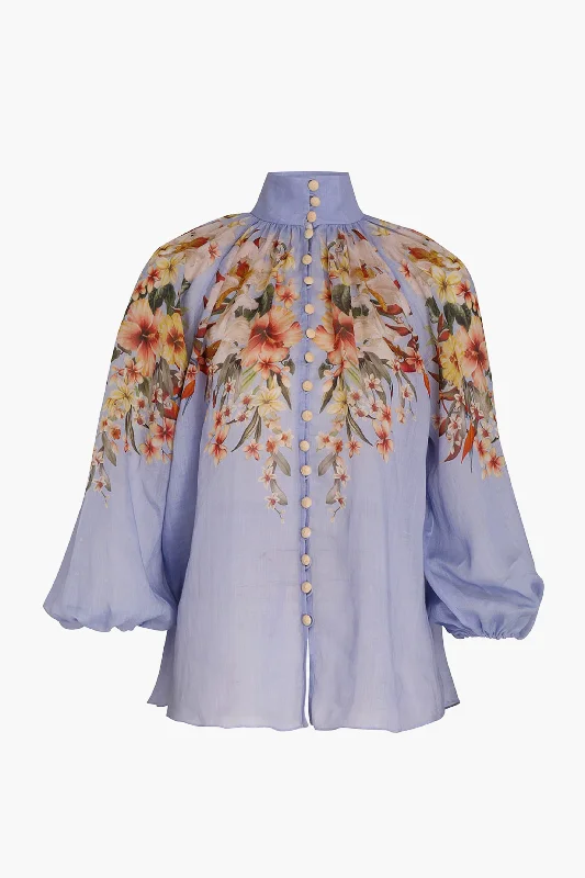 Blue Palm Lexi Billow Blouse