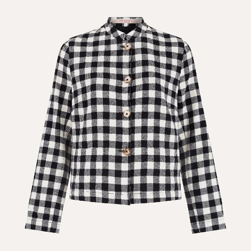 Black & White Check - Brushed Cotton