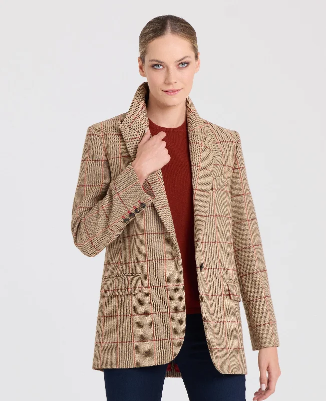 Louise Wool Check Blazer