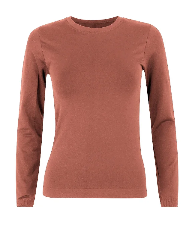 GRACIOUS Long Sleeve Top | Rusty Pink