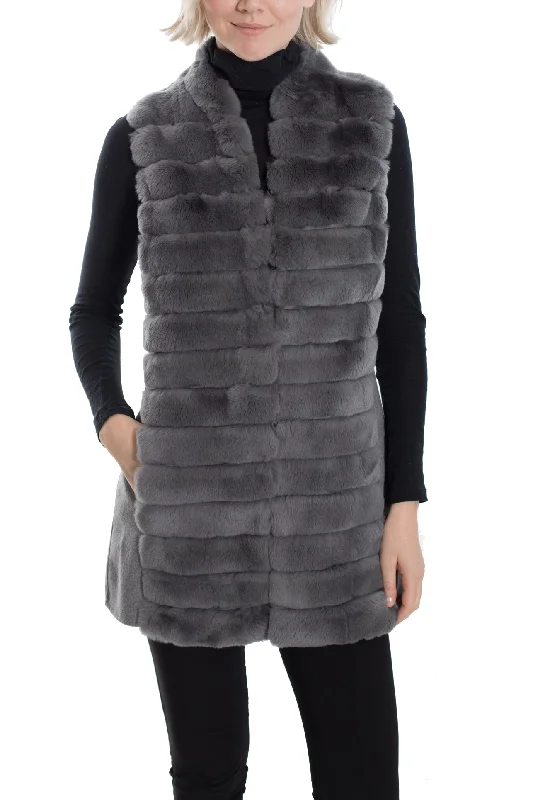 RENO - Fur Longline Vest