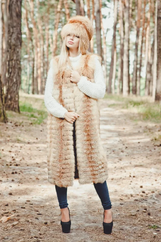 Fox Fur Long Vest