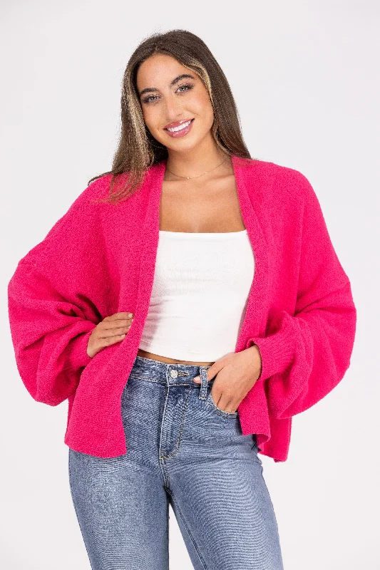 Not The Girl I Was Fuzzy Cardigan * Final Sale*