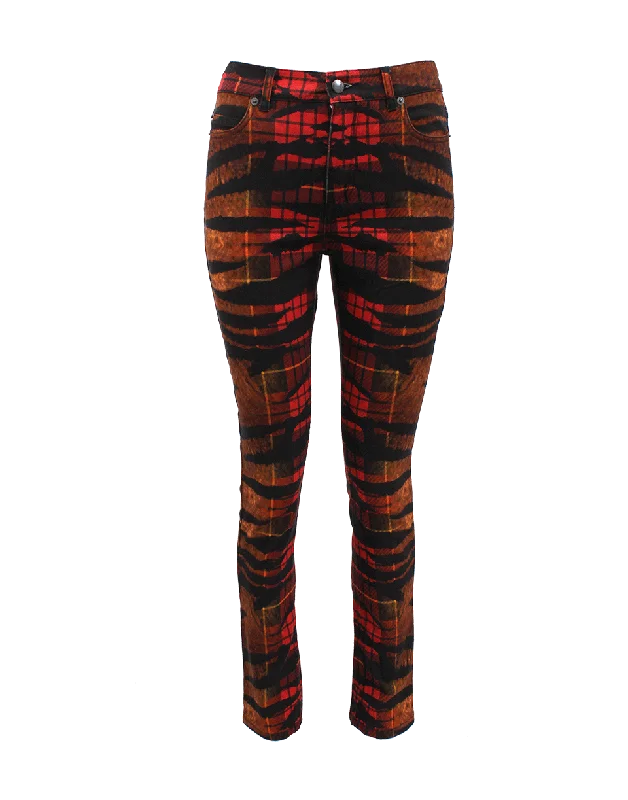 Tiger Tartan High Waist Pant