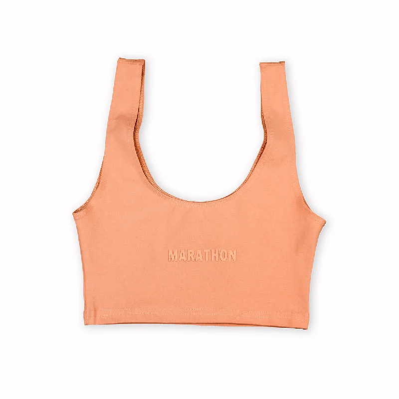 Women's Marathon Cropped Tank - Coral