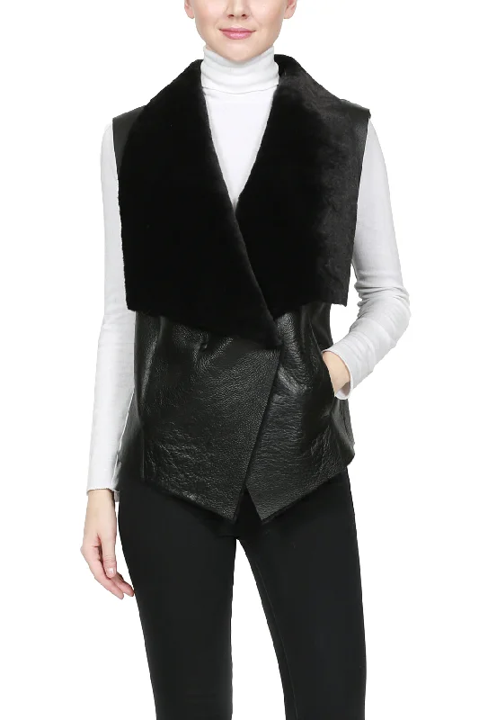 TURIN - Reversible Shearling Vest