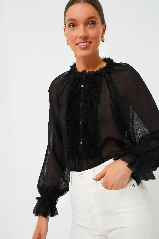 Noir Bardot Blouse