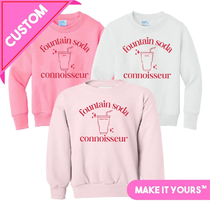 Kids Make It Yours™ 'Fountain Soda Connoisseur' Crewneck Sweatshirt