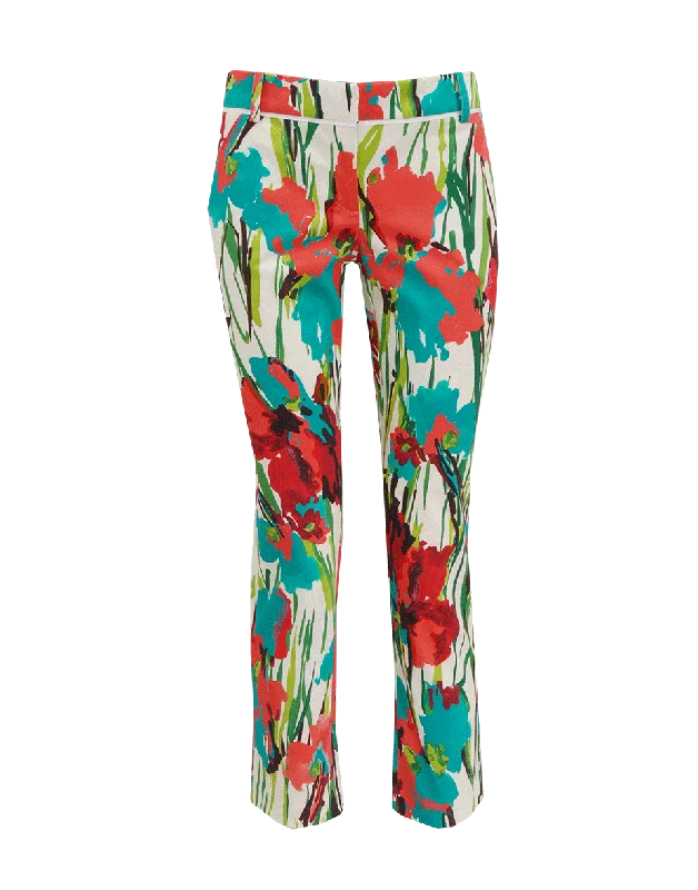 Floral Print Stretch Pant