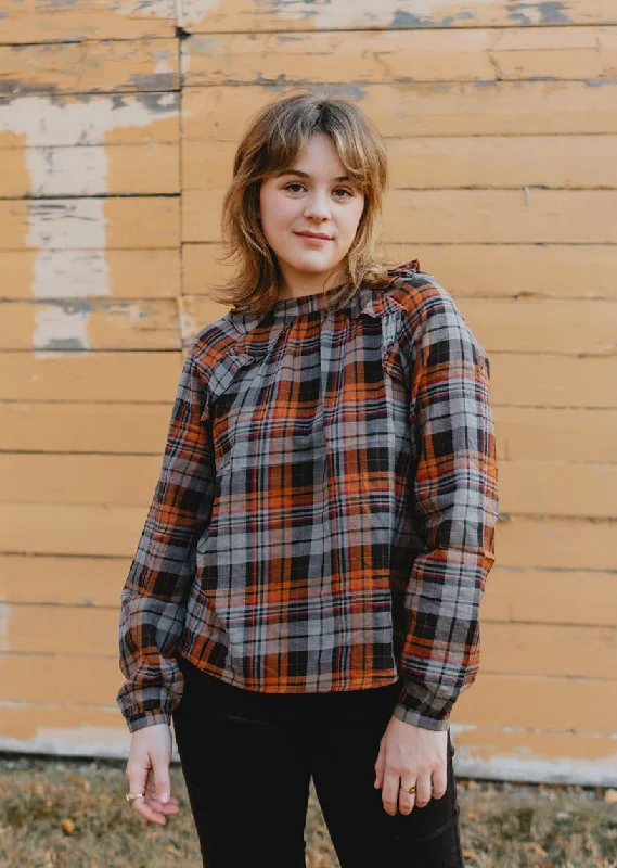 The Amora Plaid Blouse