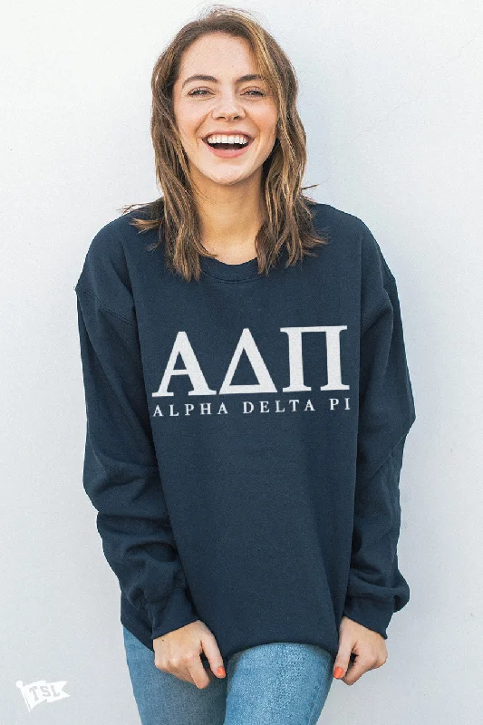 Alpha Delta Pi Letters Crewneck