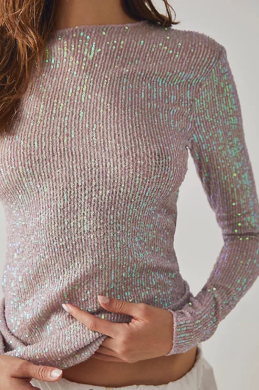 Free People: Gold Rush Long Sleeve in Champagne