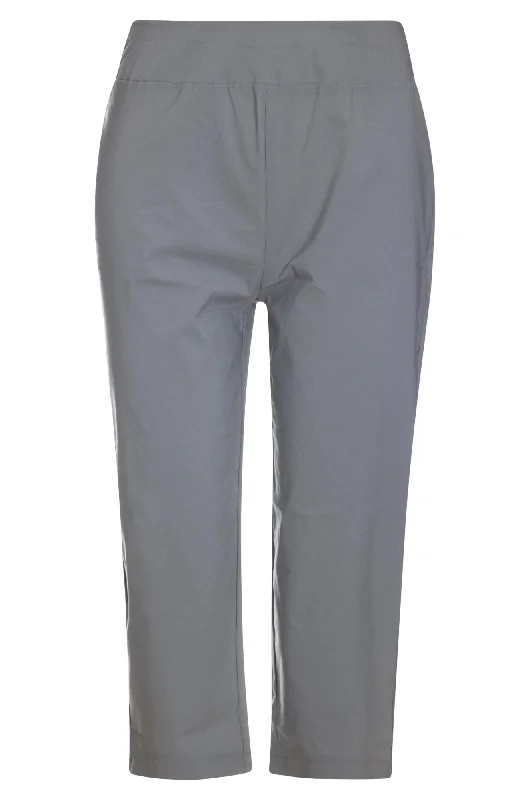 Micro Stretch Mid Calf Pants | SILVER | 2146AR