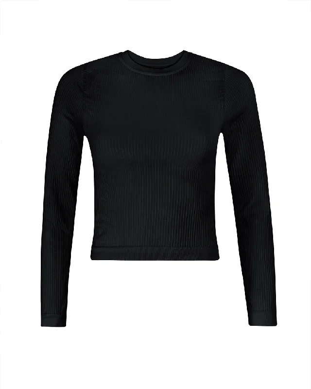 EQUILIBRIUM Wide Ribbed Top | Black