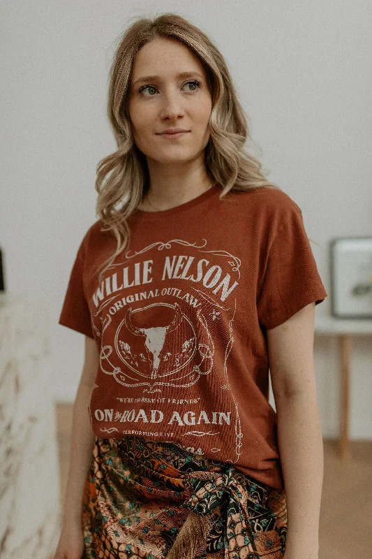 The Willie Nelson Whiskey Label Tour Tee by Daydreamer