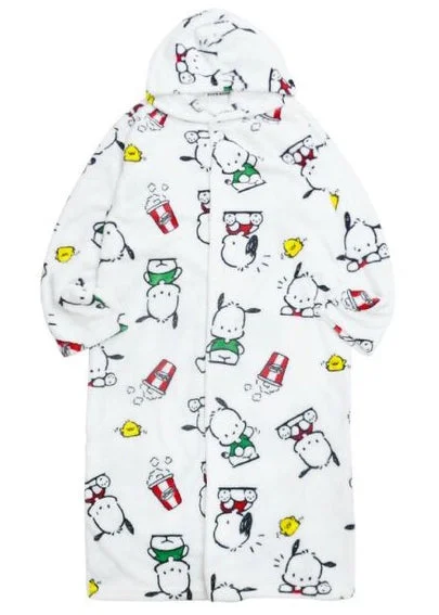 Sanrio Pochacco Popcorn Plush Blanket Hoodie