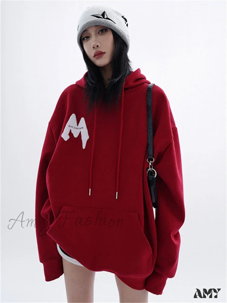 Korean Long Sleeve Hooded Niche Design Loose Casual Hoodie