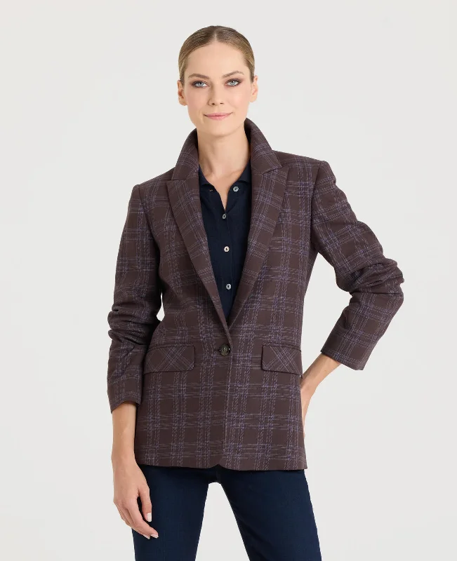 Bonington Cotton Check Blazer