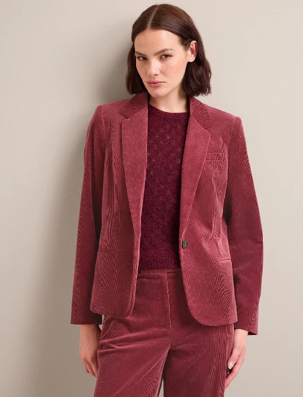 Leo Corduroy Blazer - Blush