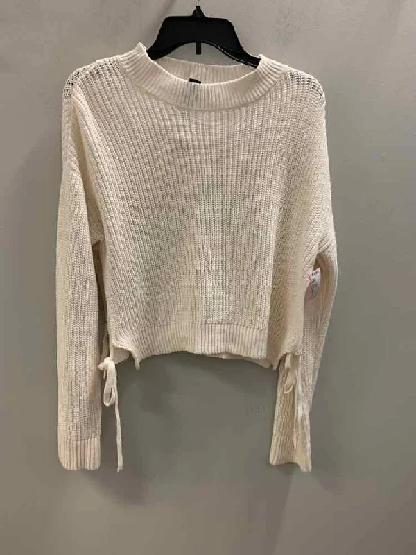 Size M FOREVER 21 Ivory LONG SLEEVES Sweater