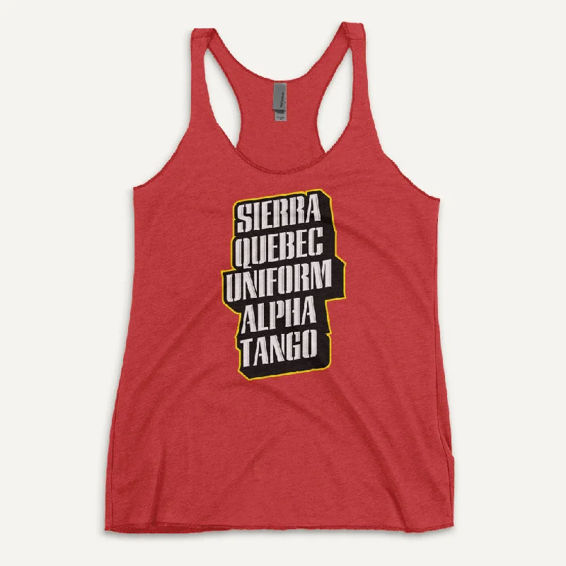 Sierra Quebec Uniform Alpha Tango Women's Tank Top