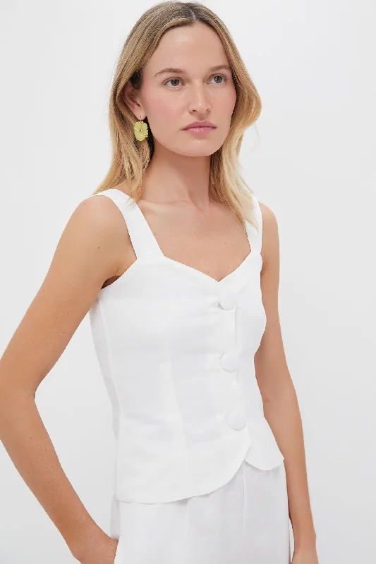 White Dora Textured Top