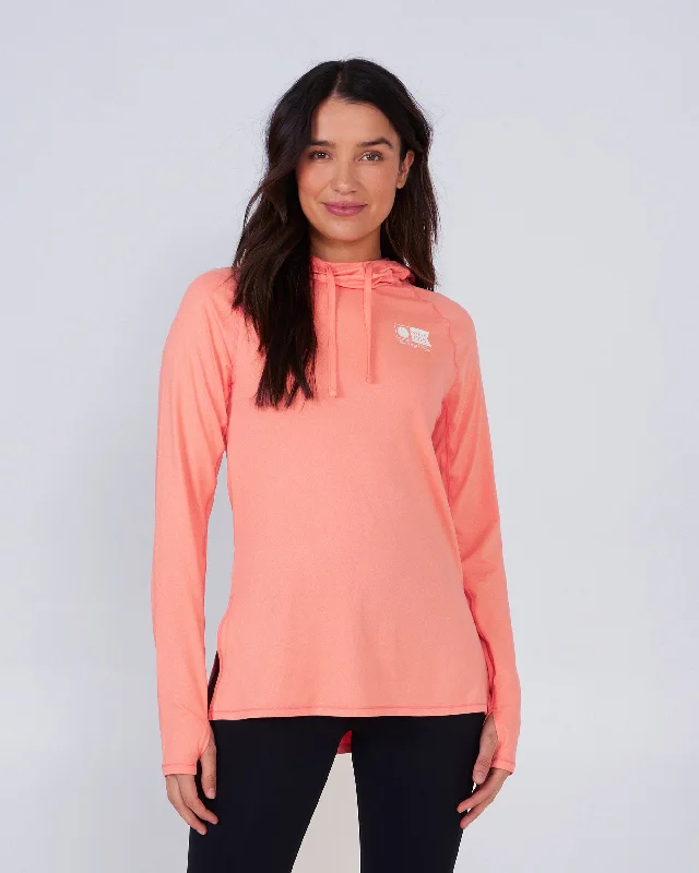 Thrill Seekers Hooded Sunshirt - Sunrise Coral