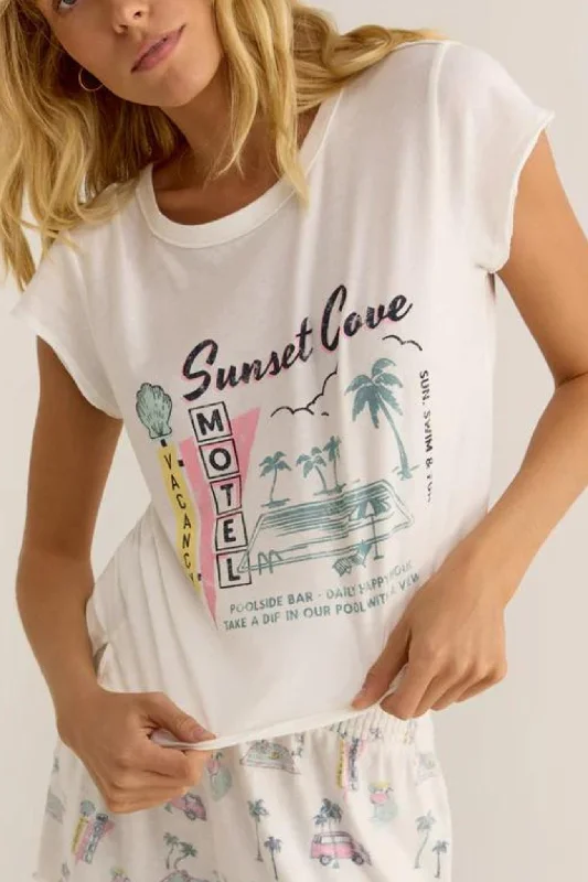 Z Supply: Sunset Coe Tee in White Shell