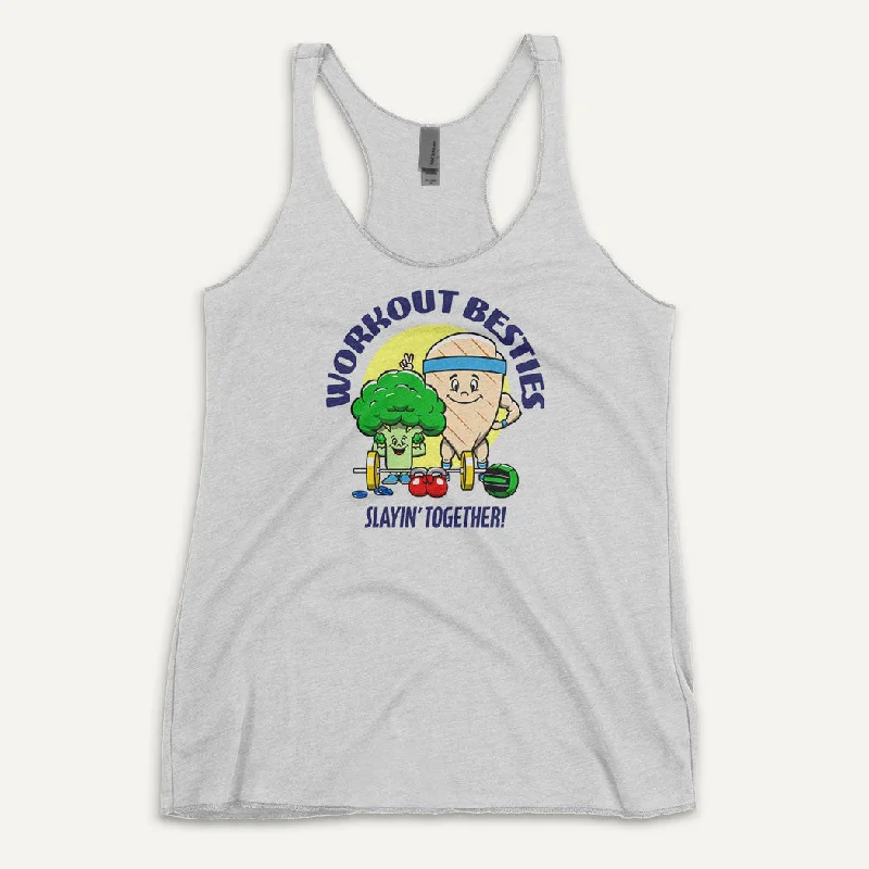 Workout Besties Chicken Breast And Broccoli Women’s Tank Top