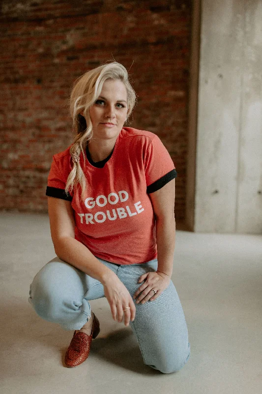 The Good Trouble T-Shirt - Heathered Red