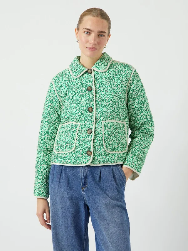 Rinna Quilted Jacket (Bright Green)