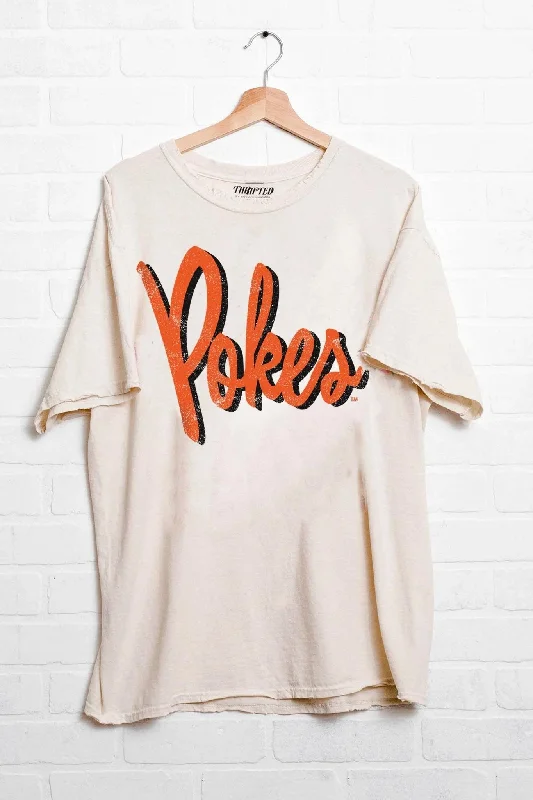 Livy Lu: Pokes Barbie Thrifted Tee in Off White