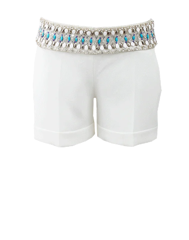 Embellished Waistband Short