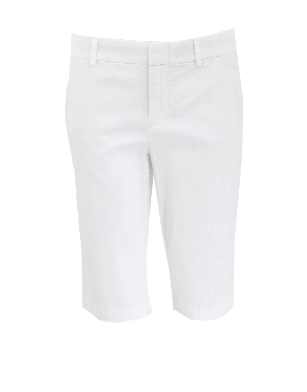 Side Buckle Bermuda Shorts