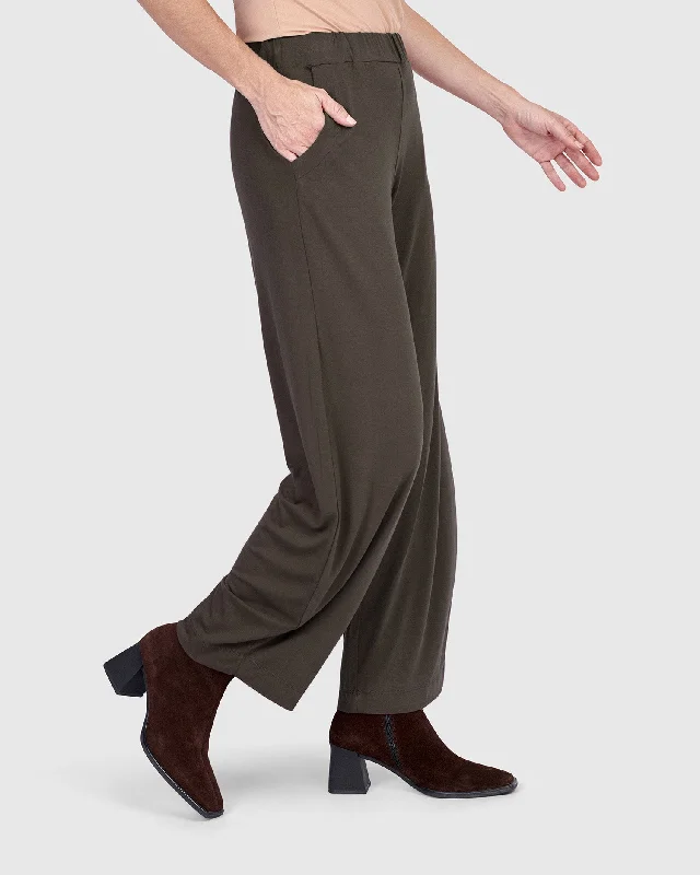 Essential Flow Pants, Khaki