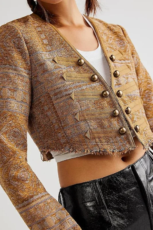 Free People: Juliette Cropped Jacket