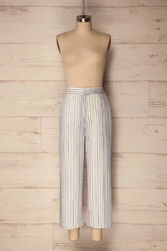 Byklo | Striped Straight Pants