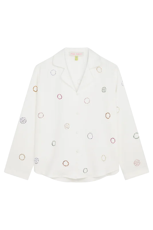 Swarovski Embellished Pyjama Top