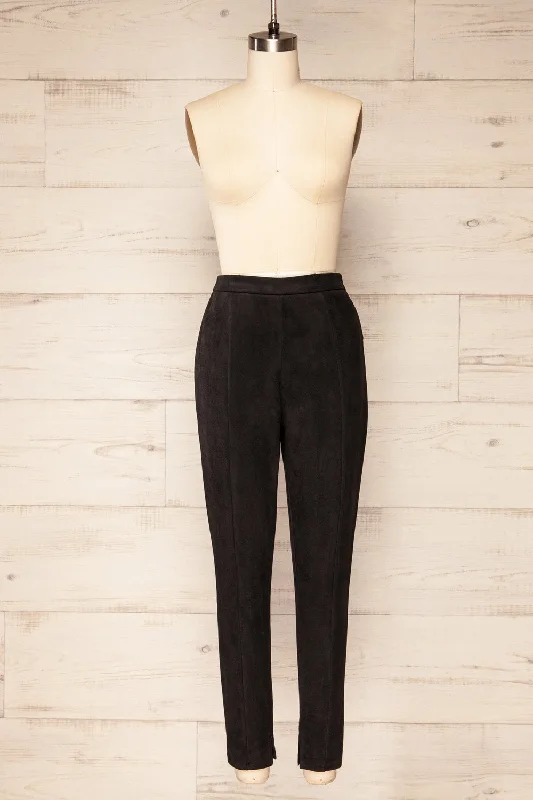 Assieni Black | Straight Leg Pants