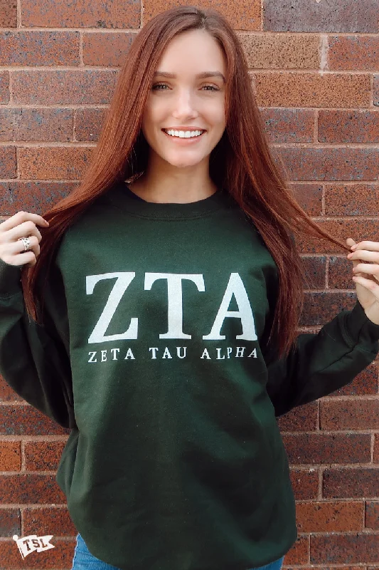 Zeta Tau Alpha Letters Crewneck