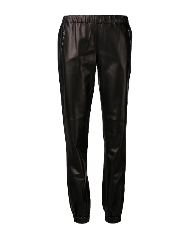 Leather Track Pant